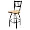 Holland Bar Stool Co 30" Swivel Bar Stool, Pewter Finish, Nat Maple Seat 81030PWNatMpl - alternate 1